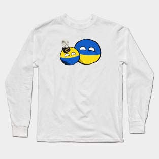 Silesia-Ukraine Countryballs Long Sleeve T-Shirt